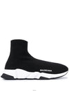 Speed Trainer  High Top Sneakers Black White - BALENCIAGA - BALAAN 5