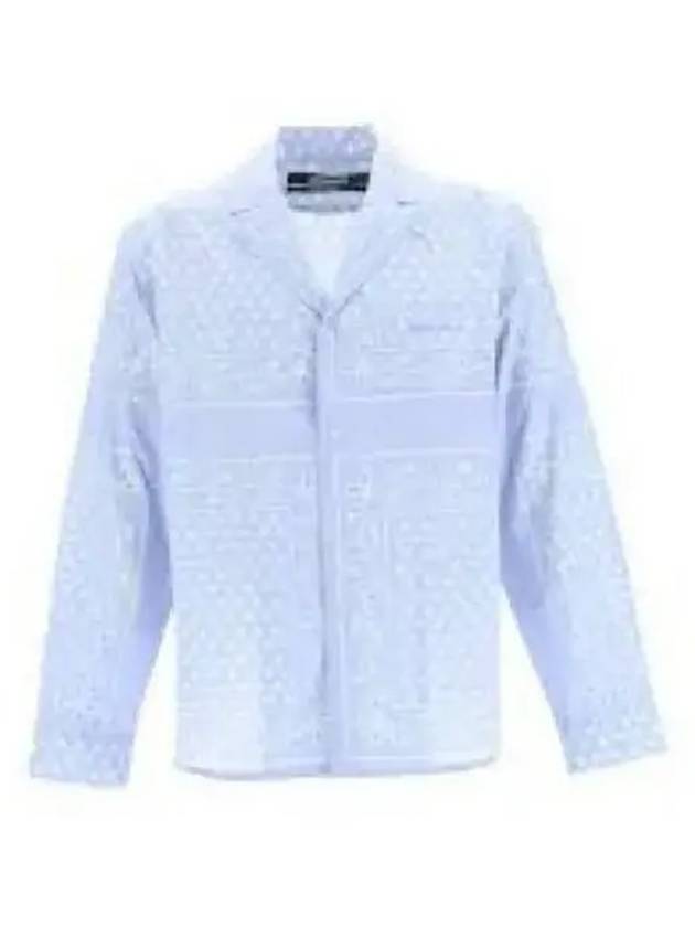 La Chemise Luis Paisley Print Long Sleeve Shirt Light Blue - JACQUEMUS - BALAAN 2