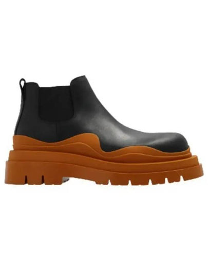 Tire Ankle Chelsea Boots Black Cognac - BOTTEGA VENETA - BALAAN 2