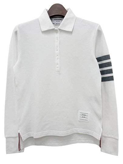 Classic Pique 4-Bar Polo Shirt White - THOM BROWNE - BALAAN 2