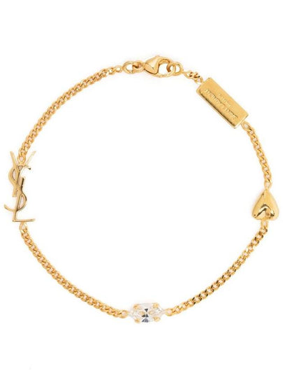 Opyum Heart Chain Bracelet Gold - SAINT LAURENT - BALAAN 2