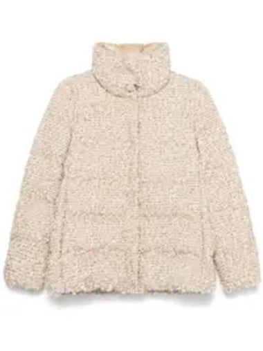 Tweed high neck padded beige - MONCLER - BALAAN 1