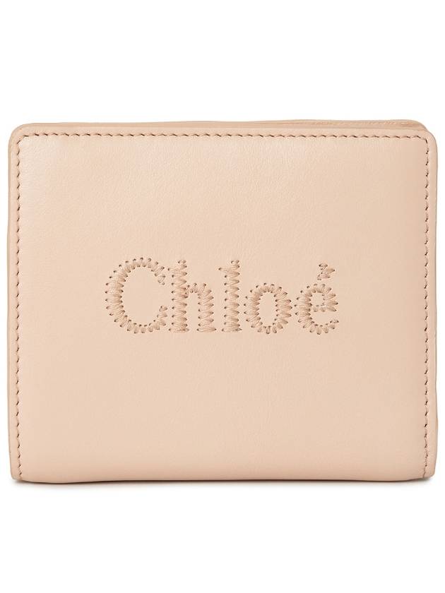 Sense Soft Leather Half Wallet Pink - CHLOE - BALAAN 2