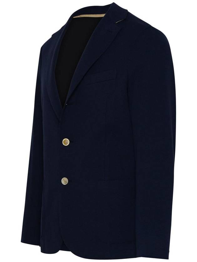 Eleventy Navy Cotton Blend Blazer Jacket - ELEVENTY MILANO - BALAAN 2