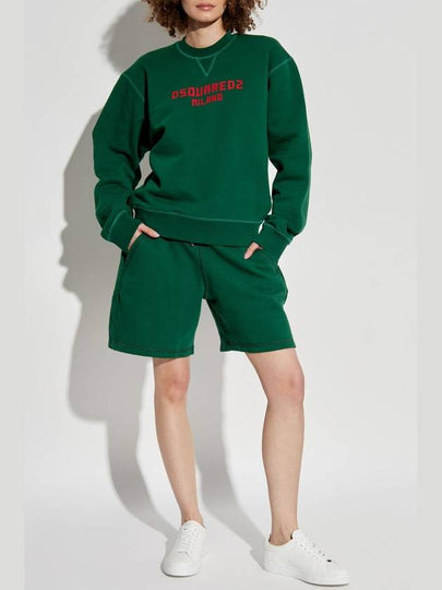 Dsquared2 Sweatshirt With Logo, Women's, Green - DSQUARED2 - BALAAN 2