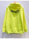 Men's Political Wave Logo Hoodie Neon - BALENCIAGA - BALAAN 6