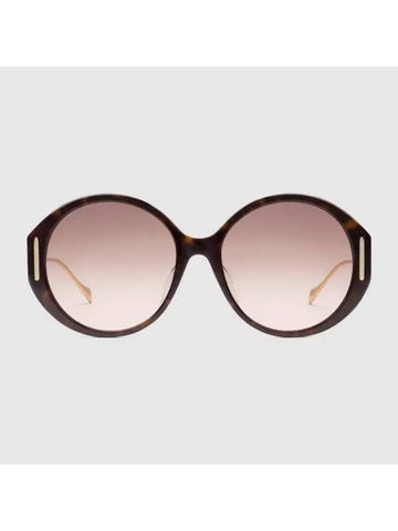 low nose bridge fit round sunglasses dark tortoiseshell acetate 706695J07402323 - GUCCI - BALAAN 1