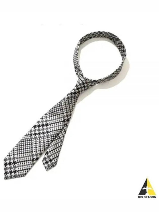 Men's Pattern Silk Tie White Black - TOM FORD - BALAAN 2