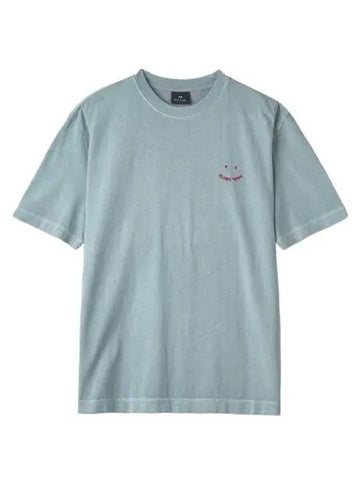 Happy Short Sleeve T Shirt Blue - PAUL SMITH - BALAAN 1