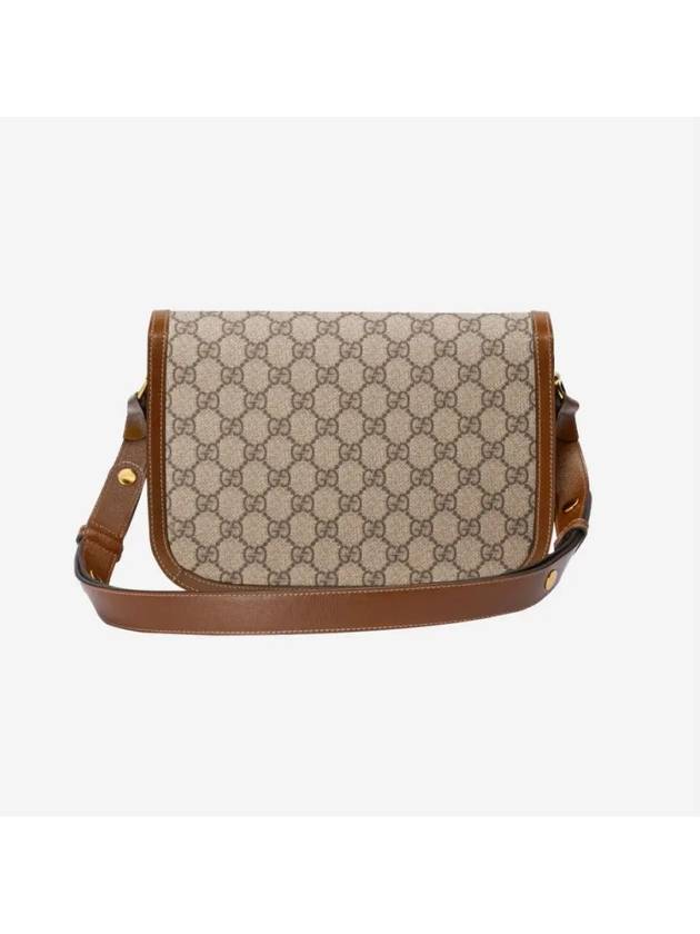 Horsebit 1955 GG Supreme Shoulder Bag Brown - GUCCI - BALAAN 3