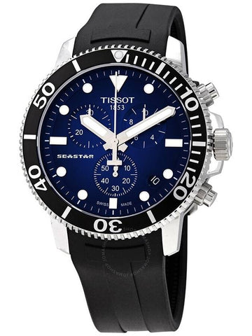 Tissot Seastar 1000 Chronograph Blue Dial Men's Watch T120.417.17.041.00 - TISSOT - BALAAN 1