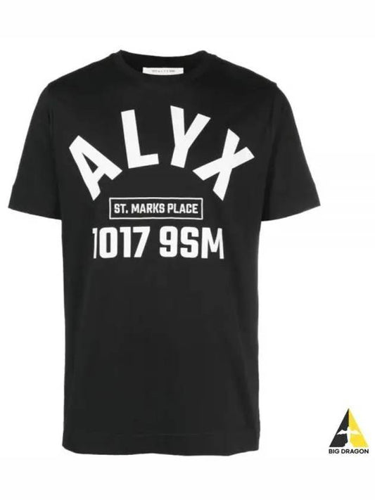 ALYX logo print short sleeve black AAUTS0393FA01 001 - 1017 ALYX 9SM - BALAAN 1