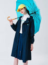 Hooded waist string raincoat NAVY - MONBIRDIE GOLF - BALAAN 2