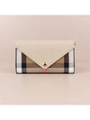 HANNAH Envelope Strap Clutch Bag Light Beige 80731571 - BURBERRY - BALAAN 1