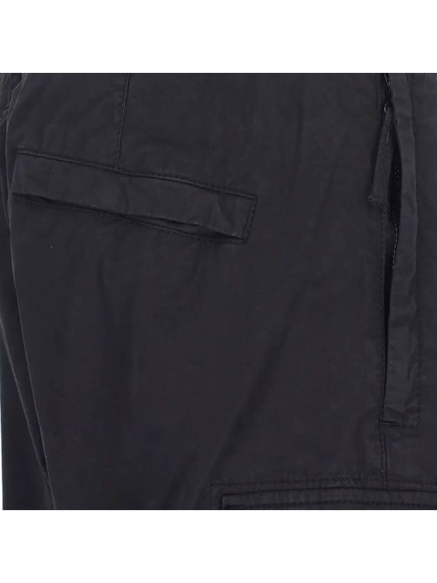 Supima Cotton Twill Stretch TC Straight Pants Black - STONE ISLAND - BALAAN 3