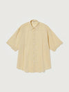 Hard Twist Short Sleeve Shirt Yellow - AURALEE - BALAAN 2