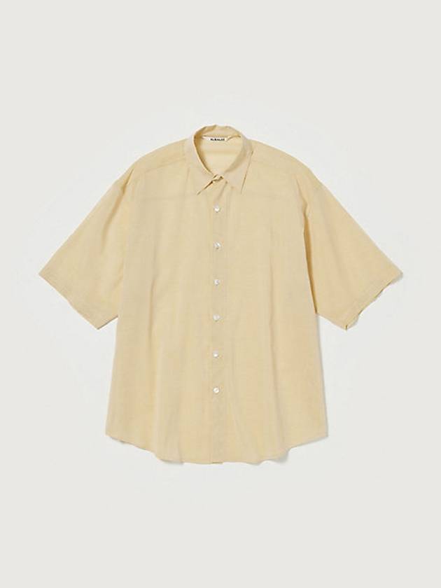 Hard Twist Short Sleeve Shirt Yellow - AURALEE - BALAAN 2