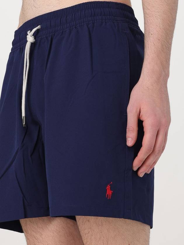 Embroidered Logo Drawstring Swim Shorts Navy - POLO RALPH LAUREN - BALAAN 4