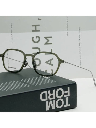 Glasses frame DISAPPEAR04 1ED transparent horn rim green square - DIOR - BALAAN 2