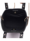 Rockstud Logo Chain Top Handle Tote Bag Black - VALENTINO - BALAAN 7