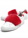 fur strap sneakers red - GIVENCHY - BALAAN 2