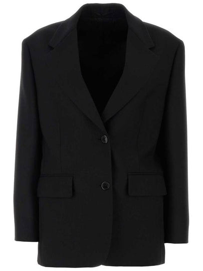 Wool single breasted jacket black - PRADA - BALAAN 2