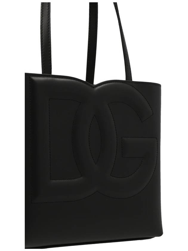 Logo Embossing Small Tote Bag Black - DOLCE&GABBANA - BALAAN 4