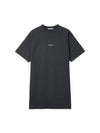 Logo Cotton T-Shirt Short Dress Black - ACNE STUDIOS - BALAAN 2