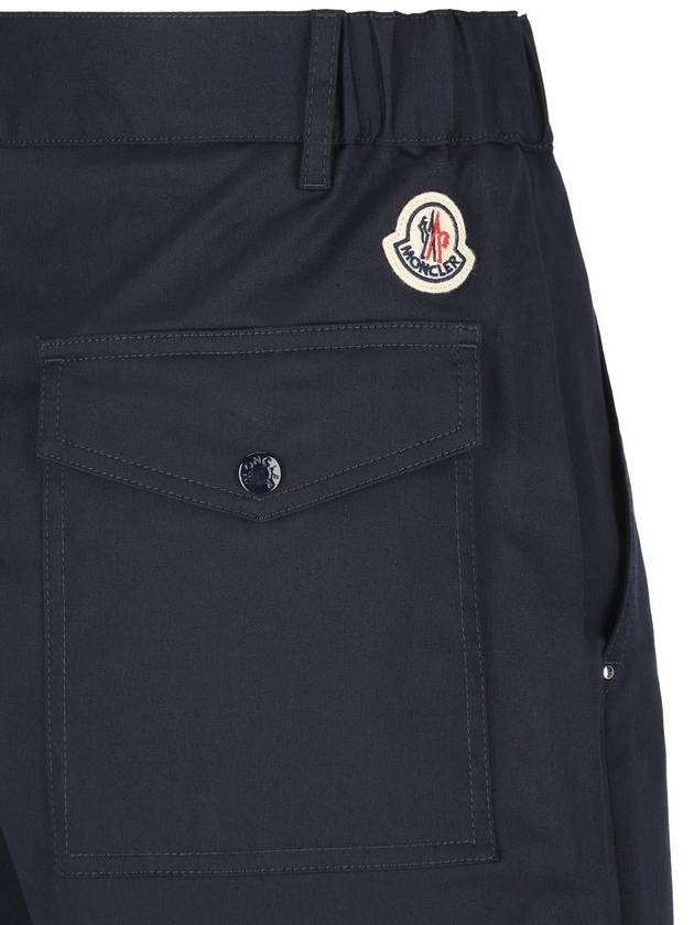 Gabardine Straight Pants Navy - MONCLER - BALAAN 4