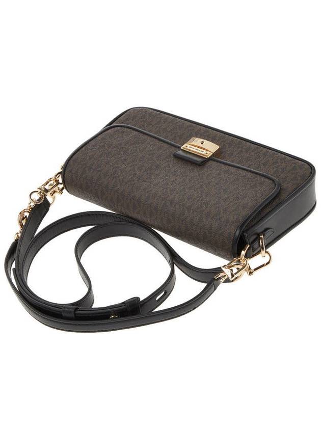 Bradshaw Small Logo Convertible Shoulder Bag Black Brown - MICHAEL KORS - BALAAN 5