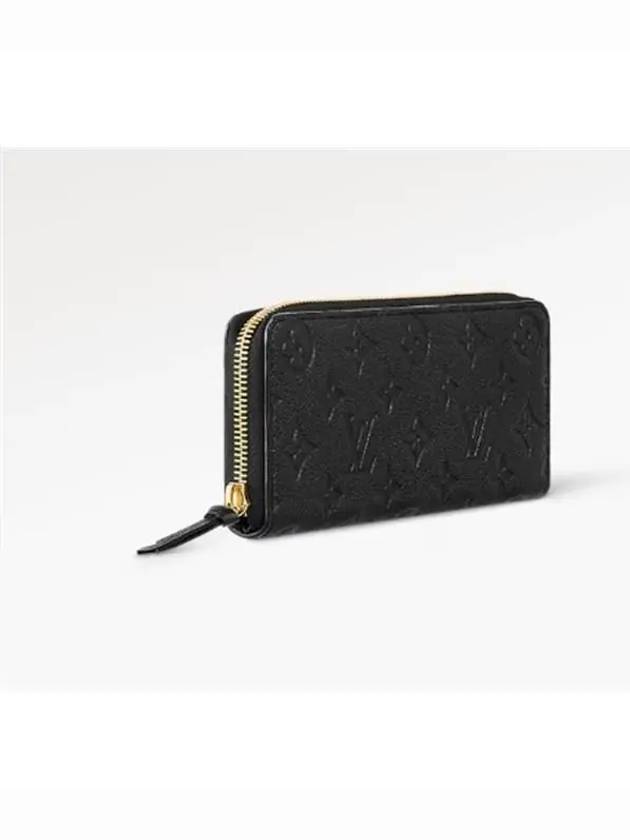 Clemence Monogram Empreinte Leather Long Wallet Black - LOUIS VUITTON - BALAAN 3