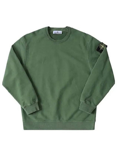 Wappen Patch Crew Neck Sweatshirt Olive - STONE ISLAND - BALAAN 2