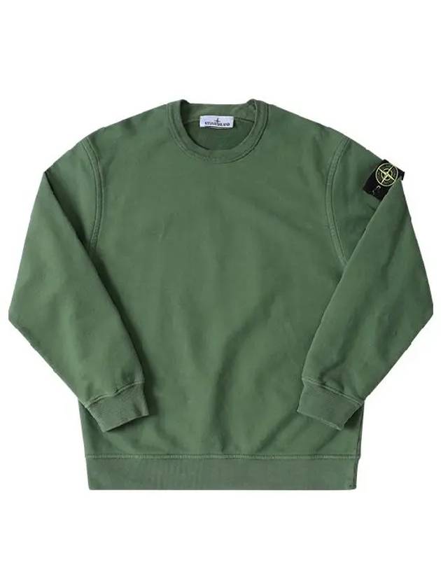 Wappen Patch Crew Neck Sweatshirt Olive - STONE ISLAND - BALAAN 3