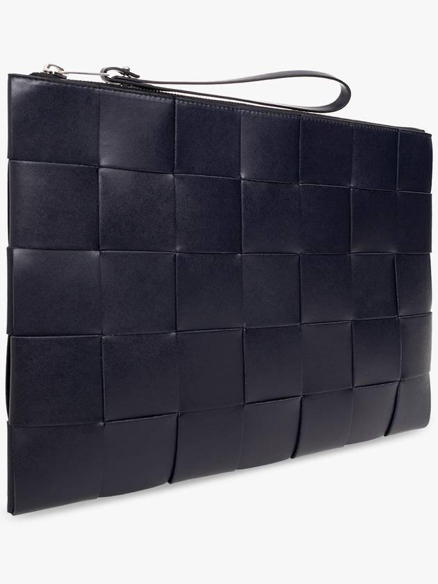 Intrecciato Strap Clutch Dark Navy - BOTTEGA VENETA - BALAAN 5