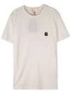 Men's Logo Patch Short Sleeve T-Shirt White - PARAJUMPERS - BALAAN 2