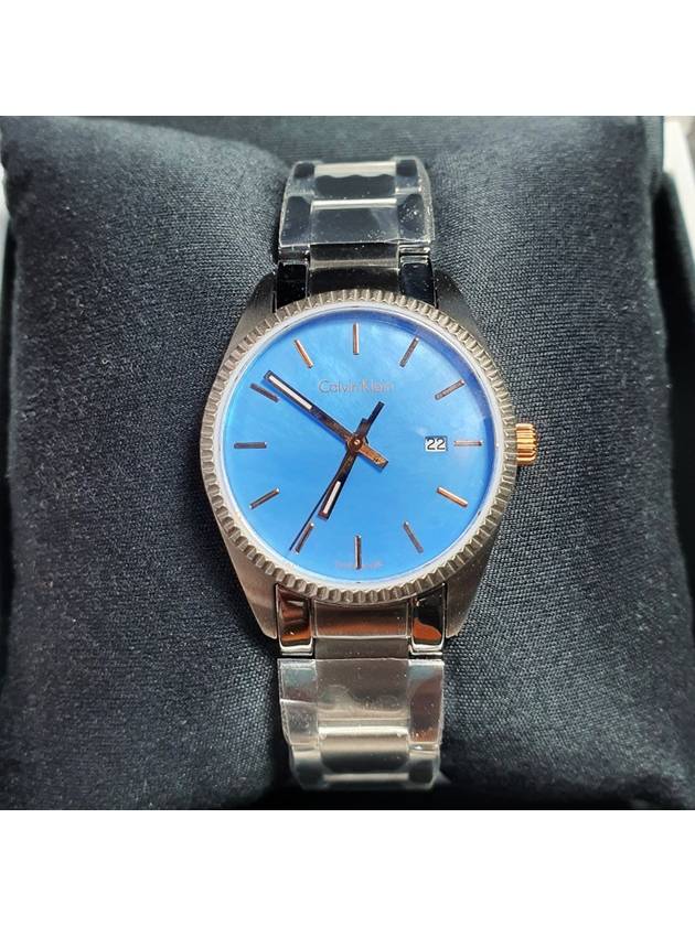 Mother of Pearl Alliance Blue Mother of Pearl Dial Steel Watch Women’s Watch - CALVIN KLEIN - BALAAN 7
