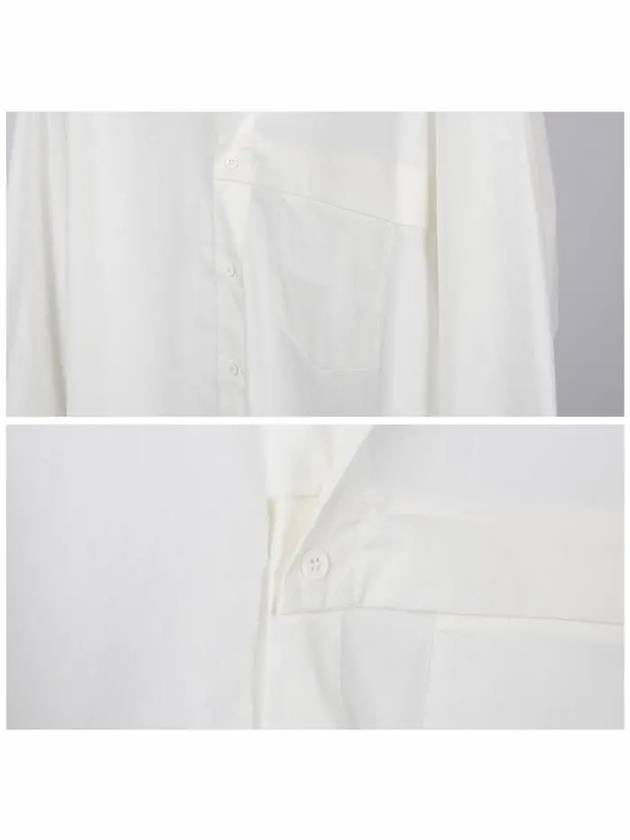 Chest Pocket Overshirt Long Sleeve Shirt White - Y-3 - BALAAN 6