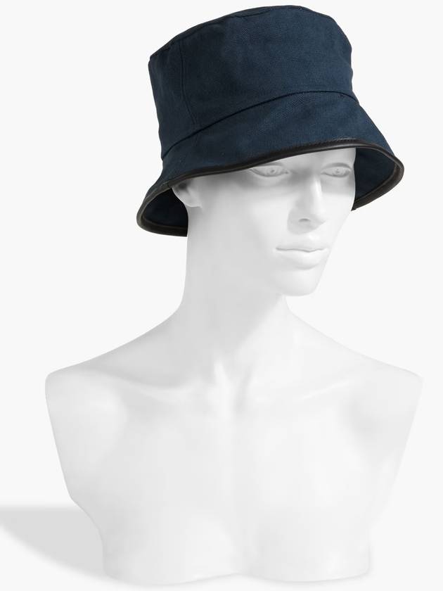 Ellis leather trimmed canvas bucket hat - RAG & BONE - BALAAN 3