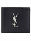 East/West Wallet In Smooth Leather Black - SAINT LAURENT - BALAAN 2