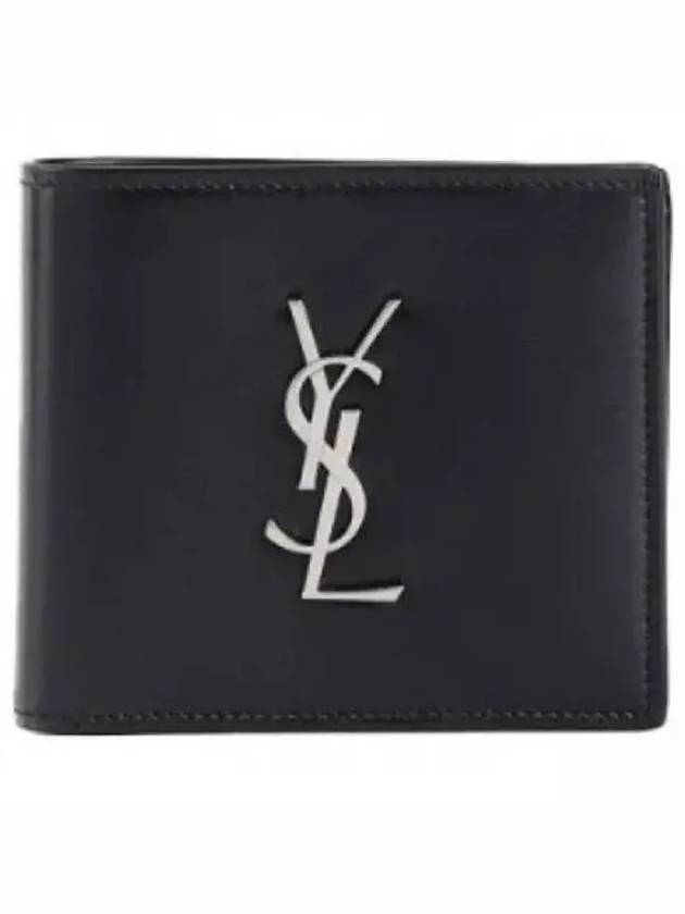 East/West Wallet In Smooth Leather Black - SAINT LAURENT - BALAAN 2