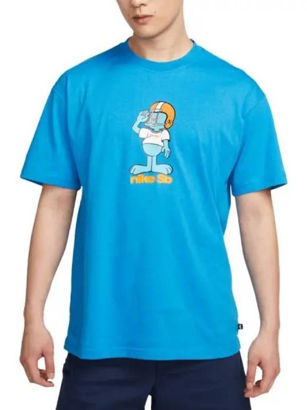 Skateboarding SB Men s Short Sleeve T Shirt Light Photo Blue - NIKE - BALAAN 1