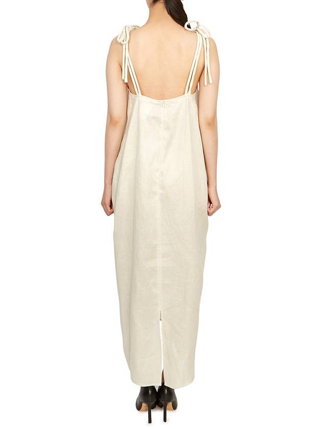 Senna Sleeveless Long Dress Ivory - MAX MARA - BALAAN 4