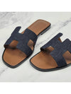 Women s Oran DENIM BLEU Sandals H211242Z - HERMES - BALAAN 2