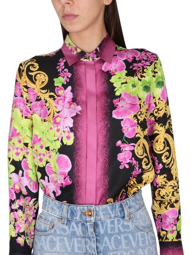 MEDUSA ORCHID SILK SHIRT - VERSACE - BALAAN 5