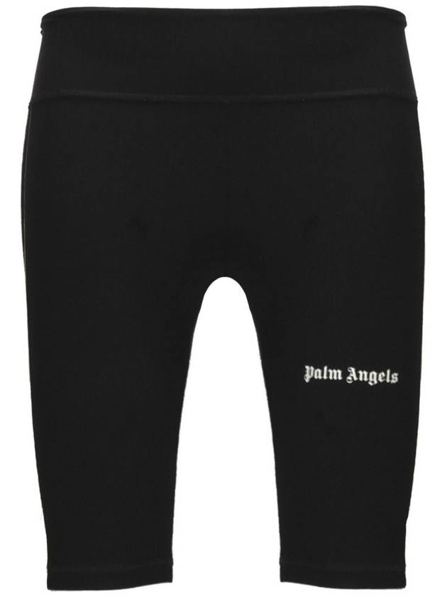 White Black Track cycling bermuda shorts PWVH003S24FAB00210031003 - PALM ANGELS - BALAAN 2