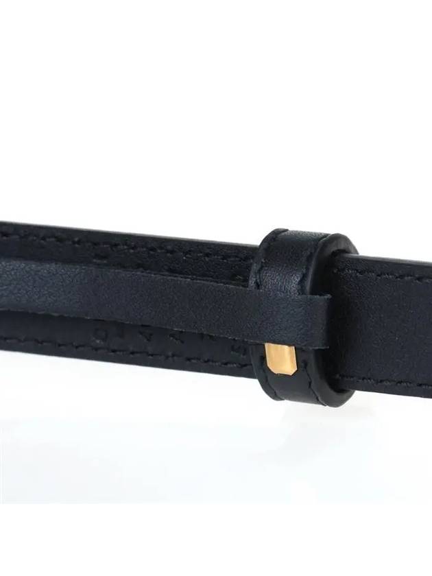 GG Marmont Double Buckle Thin Belt Black - GUCCI - BALAAN 8