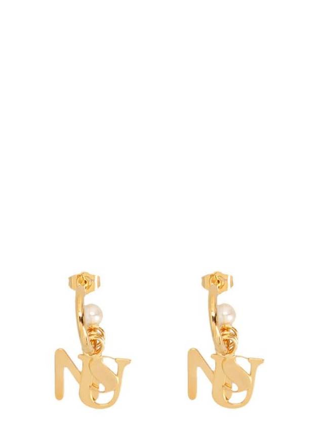 Sunnei Logo Pearl Earrings - SUNNEI - BALAAN 1