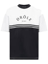 Color block logo short sleeve t shirt black white - DROLE DE MONSIEUR - BALAAN 1