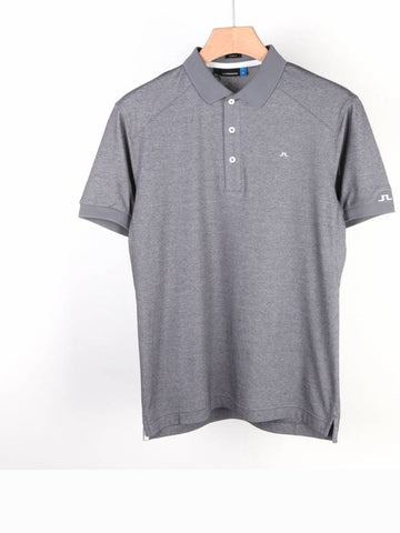 Martin Martin slim polo shirt melange gray - J.LINDEBERG - BALAAN 1