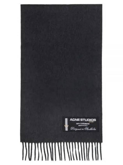 Cashmere Fringe Scarf Grey - ACNE STUDIOS - BALAAN 2